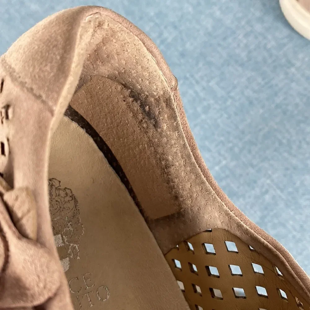 Vince Camuto VC Brellia Leather pale pink sneakers size 10 M